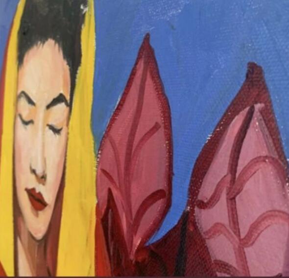 50岁生日，李嫣为王菲画像 小小年纪确是这般温暖