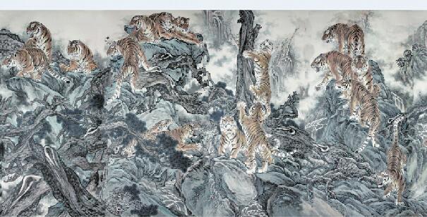 虎虎生威，“神州虎王”刘化雨将携巨幅虎图亮相