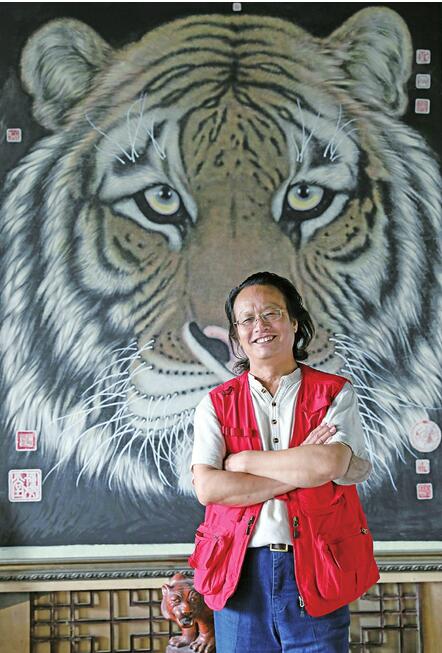 虎虎生威，“神州虎王”刘化雨将携巨幅虎图亮相