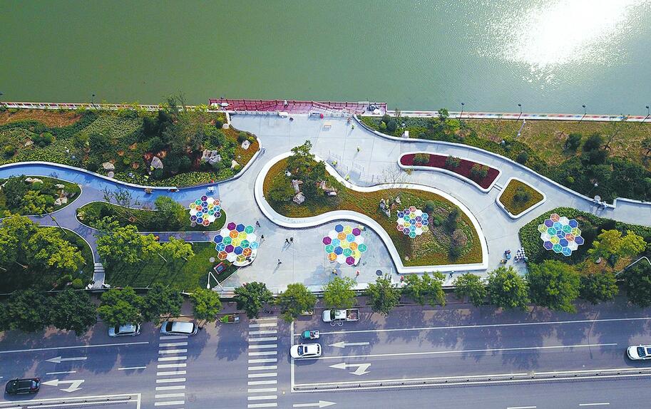 济南小清河“静享乐活”标准段景观初显