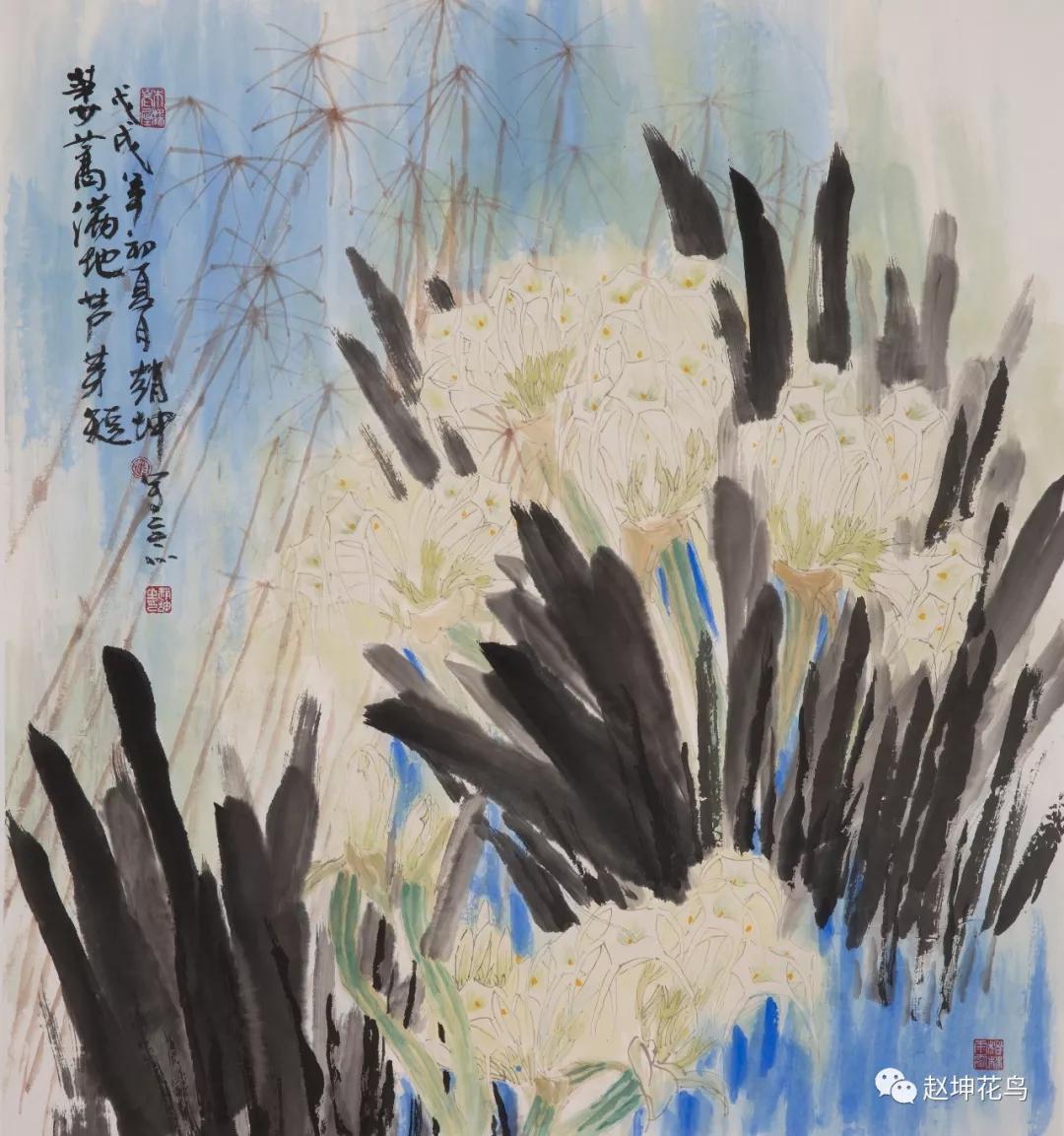 篓蒿满地芦芽短  96x90cm  (2018)