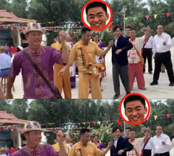舞姿不错!王宝强现身云南 身上的西装像极了偷穿大人衣服的小孩