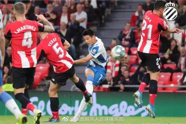 武磊替补出场错过破门良机 西班牙人客场0比3负