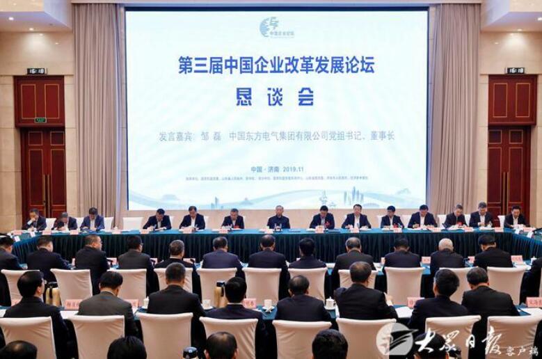 第三届中国企业改革发展论坛恳谈会在济举行