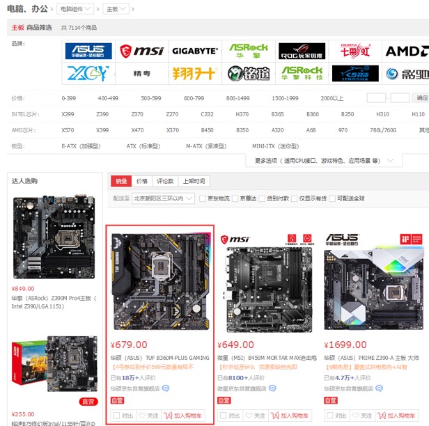 双11旗开得胜 华硕主板销量、销售额双冠王