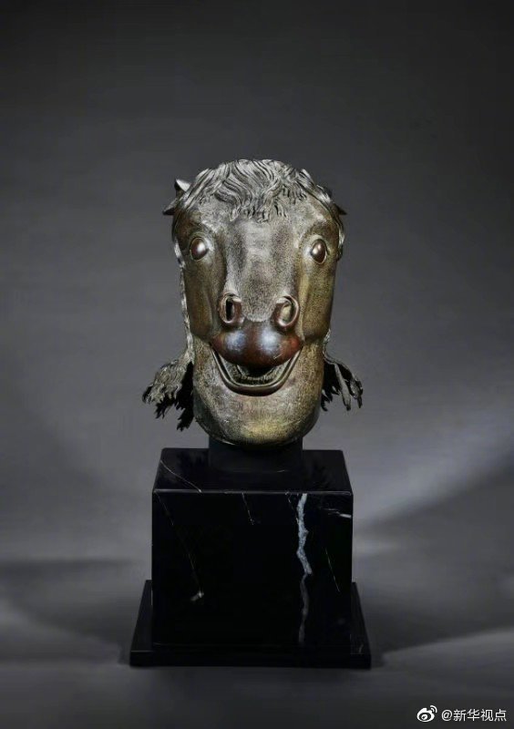 昂首北上!马首铜像将归藏圆明园