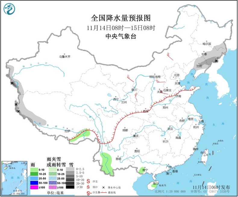 雨雪天气被按下“暂停键” 东部南部海区有强风