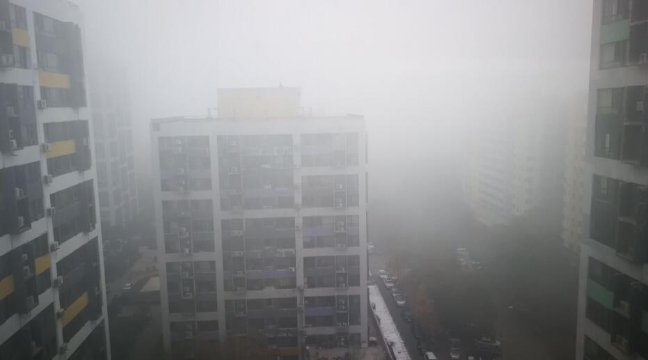 济南迎来首场冬雾 能见度不足1公里