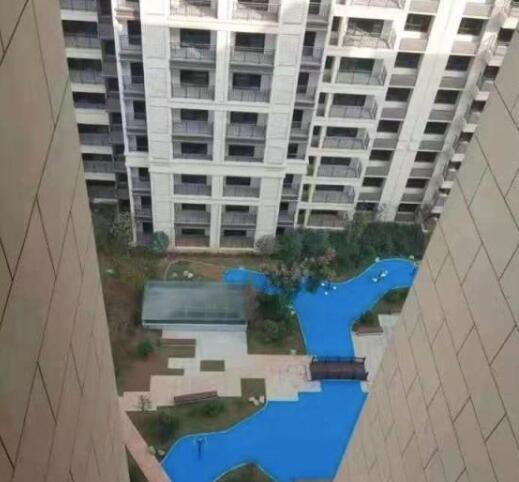 一小区惊现塑胶湖是怎么回事？开发商：从未说过要建真湖