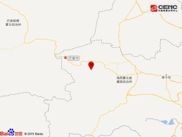 青海海西州茫崖市发生3.1级地震