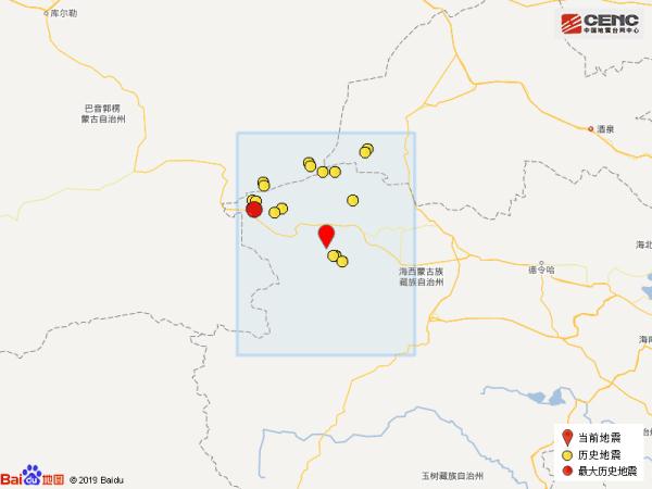 青海海西州茫崖市发生3.1级地震