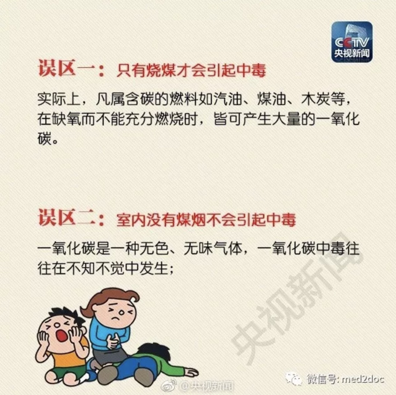 了解这些一氧化碳中毒误区可救命！