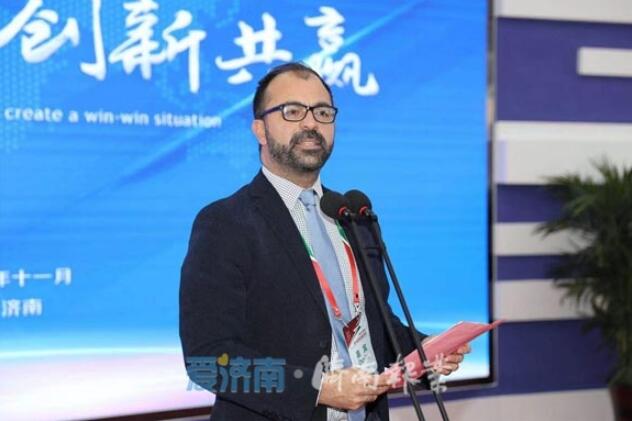 中意高端前沿产业园在济南启用 王忠林洛伦佐·菲奥拉蒙蒂孙述涛出席仪式