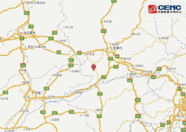 河北张家口怀安县连发两次地震 北京有震感 网友：我说沙发咋晃了