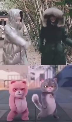 两个傻憨憨！赵丽颖张慧雯片场斗舞画风搞怪可爱