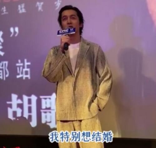 胡歌袒露心声直言想结婚 背后原因竟然是这样