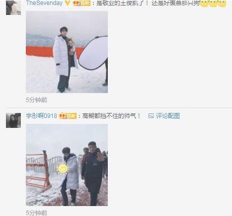 是敬业的王俊凯！滑雪场偶遇王俊凯，网友：好羡慕那只狗