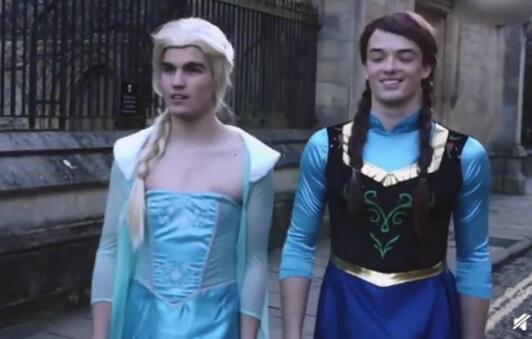 谁还没个公主梦？牛津大学男生合唱冰雪奇缘 画面辣眼睛