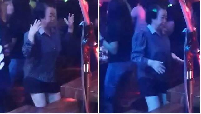 嗨起来！朱晓燕泰国老奶奶跳舞双手上下翻飞 夜店里最亮的奶奶