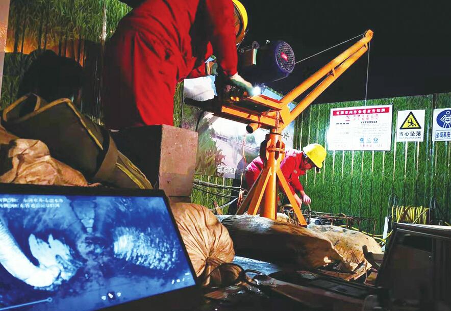 济南小清河“动脉”清理用上“内窥镜” 沿线污水主管道清淤作业即将完成