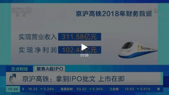 京沪高铁上市在即 最高募资规模有望突破350亿元