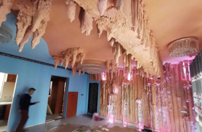 这都能行！? 男子把家装修成溶洞，网友留言亮了