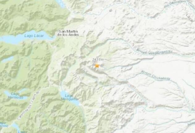 1月13日10时01分许 阿根廷发生5.3级地震