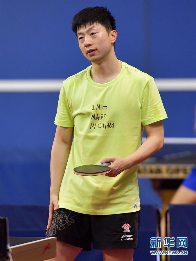 中国国家乒乓球队在多哈备战