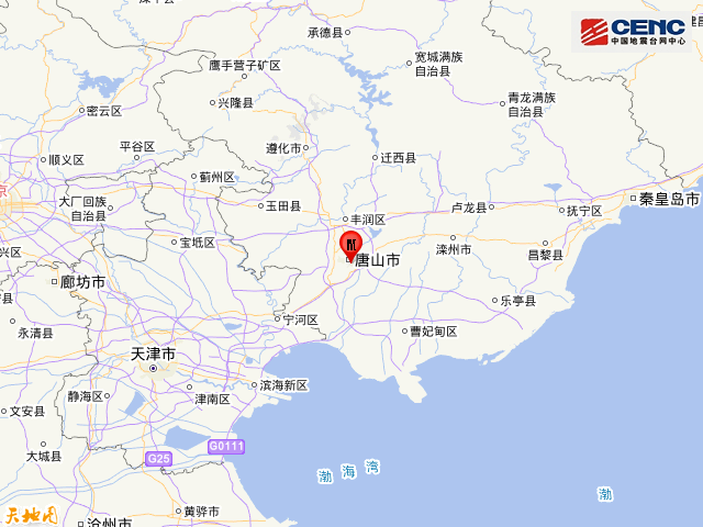 震中在哪？唐山市2.1级地震 2月份国内都有哪些地方地震了？