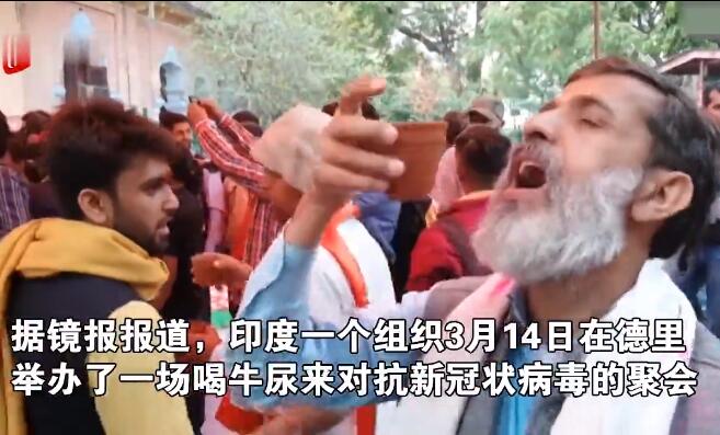 印度聚众喝牛尿怎么回事?什么情况?终于真相了,原来是这样!