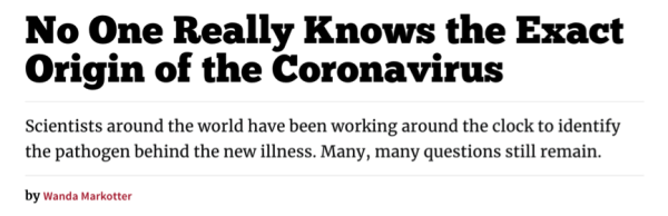 新冠病毒起源尚无定论 美国政客“污名化”中国遭各界抨击