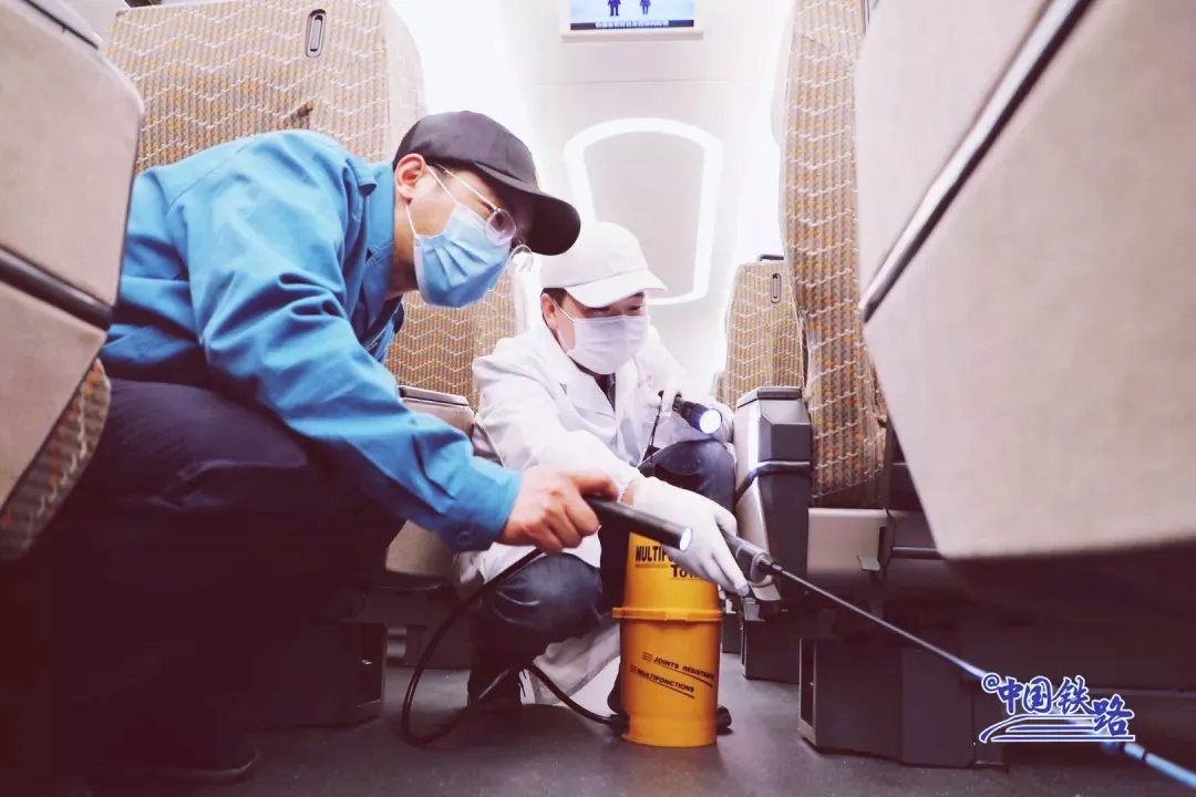 航拍武汉！数百列动车组等待再次出发