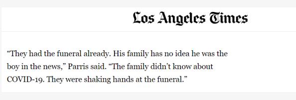 疑点重重：美国最年轻死亡病例被移出“死亡名单”