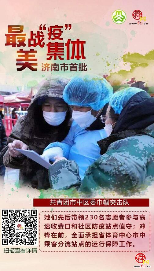 致敬！济南市首批最美战“疫”集体公布
