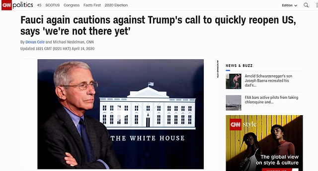 “绝对权力”令全美复工？ 美网友：醒醒特朗普 你不是个国王