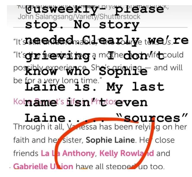 这次真怒了！瓦妮莎怒斥假新闻 媒体夸张P图、撰写桃色新闻