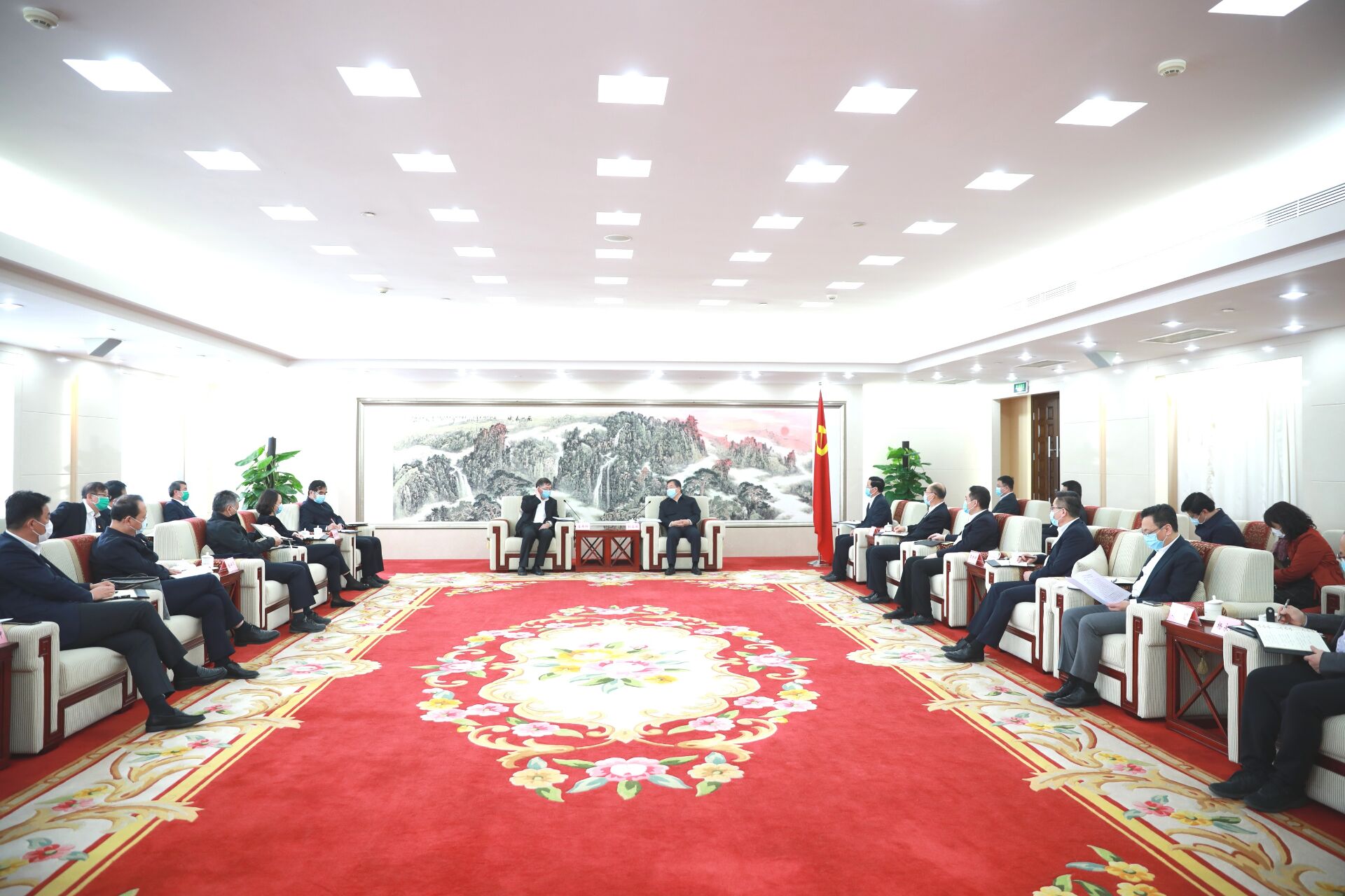 孙立成会见中国铁建股份有限公司客人