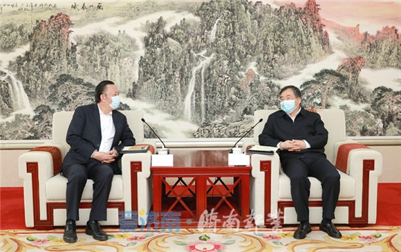 孙立成会见中建八局客人