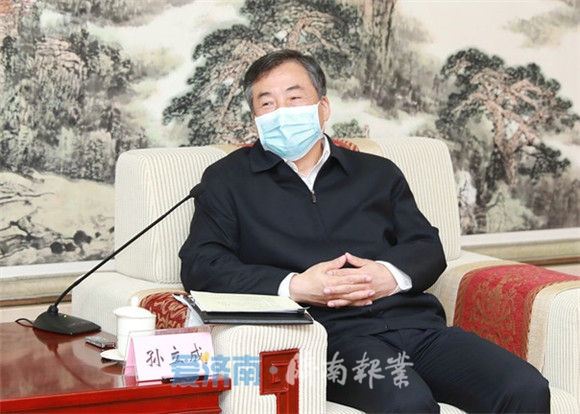 孙立成会见中建八局客人