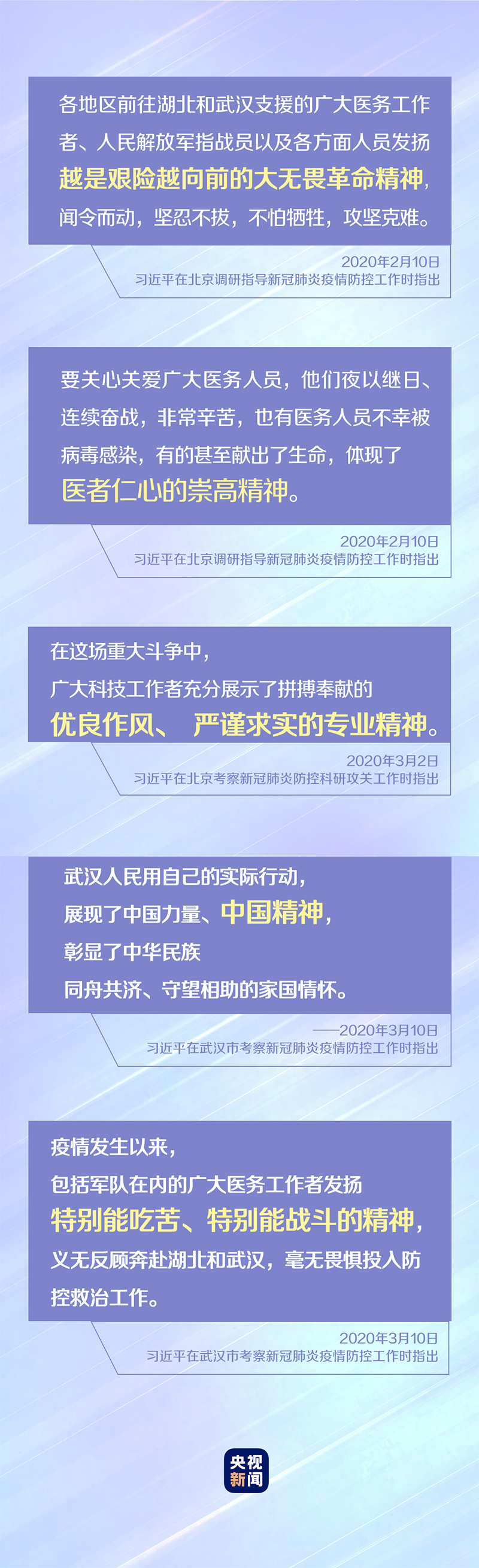 战“疫”中,习近平强调这样的中国精神