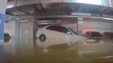【捂脸】车库被淹洪水完美倒车入库 网友：自己技术连洪水都不如