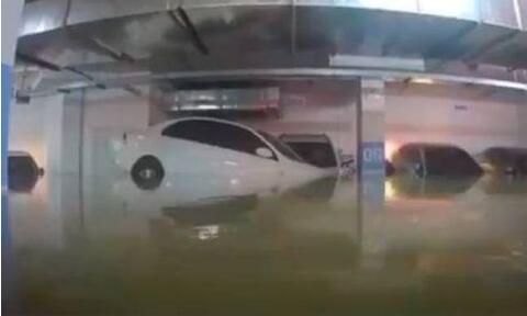 【捂脸】车库被淹洪水完美倒车入库 网友：自己技术连洪水都不如