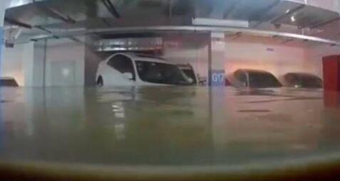 【捂脸】车库被淹洪水完美倒车入库 网友：自己技术连洪水都不如