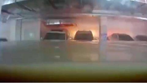 【捂脸】车库被淹洪水完美倒车入库 网友：自己技术连洪水都不如