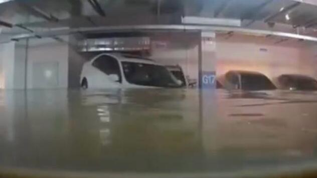 【人不如水】车库被淹洪水完美倒车入库 广州暴雨后一幕让人心痛又好笑