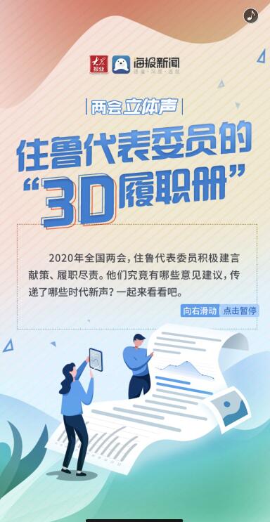 两会立体声丨住鲁代表委员的“3D履职册”