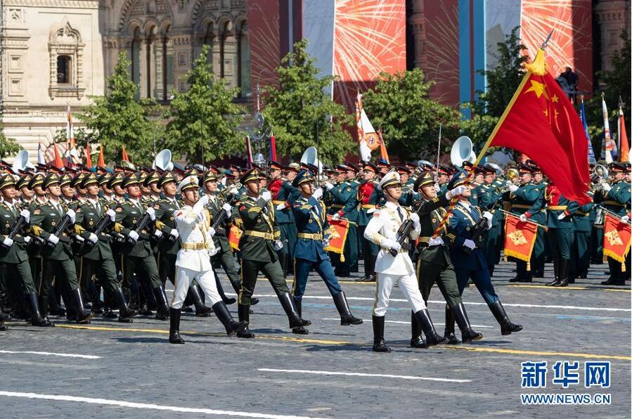中国人民解放军仪仗方队参加俄罗斯胜利日阅兵