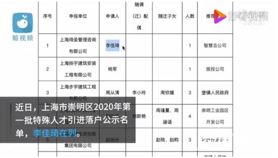 李佳琦作为特殊人才落户上海 带货一哥会获得哪些待遇?
