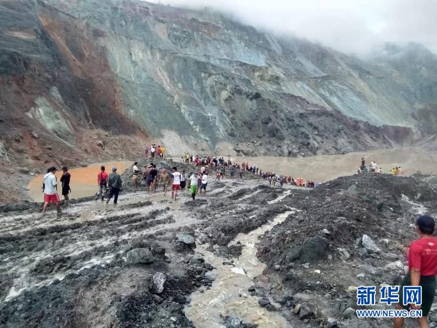 缅甸北部矿区坍塌事故遇难者人数上升至146人