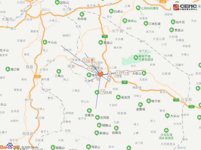 四川宜宾3.9级地震|【四川宜宾3.9级地震】震中周边200公里内近5年来发生244次3级以上地震